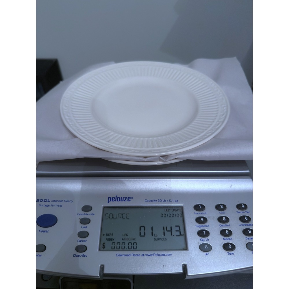 2 Mikasa Italian Countryside Salad Plates White Ribbed Stoneware DD900 8-5/8" - Picture 7 of 7